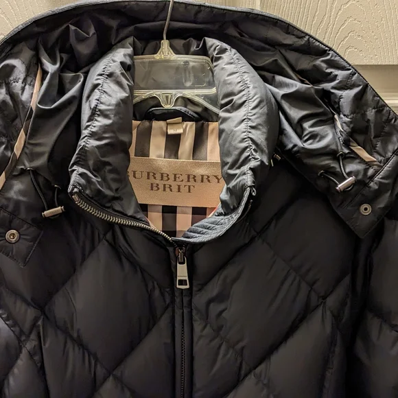 ジャケット・アウター BURBERRY BRIT Burberry Brit men Khaki Beige Nova Check Bomber Jacket Size